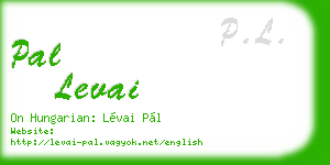 pal levai business card